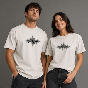 Chicago Skyline Equalizer Bar Heavy Weighted Tee