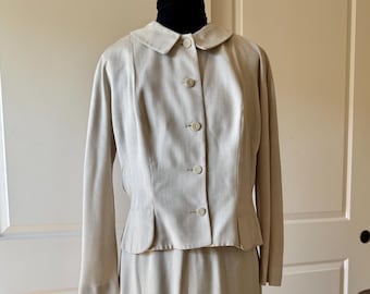 Vintage Renlyn linnekjolkostym från 40-/50-talet, storlek 12/14