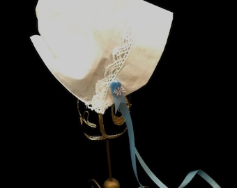 Hanky Bonnet, an heirloom for Baby Boy.