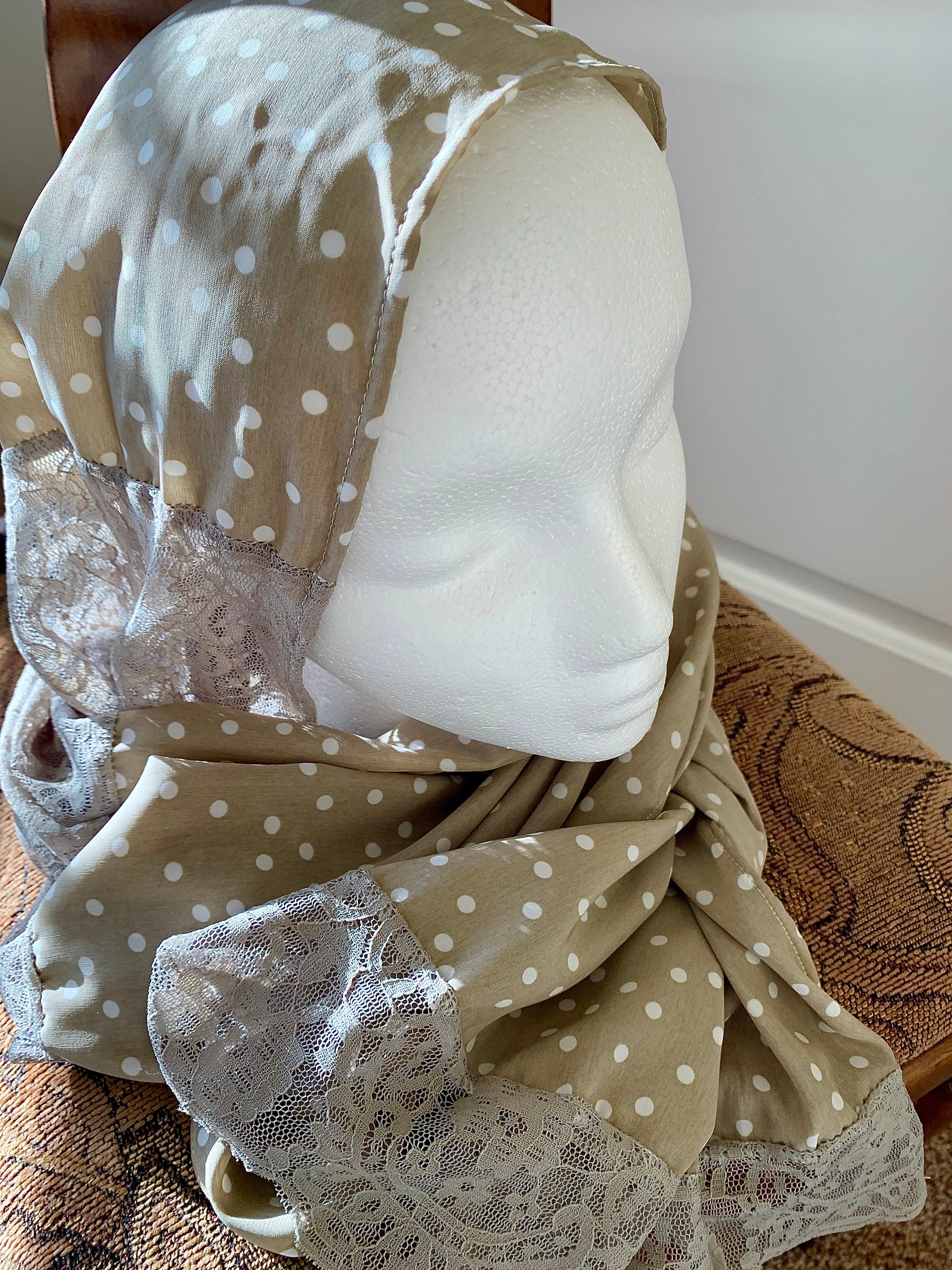 scarf Polka dot in Mademoiselle - Boho-Chic Clothing