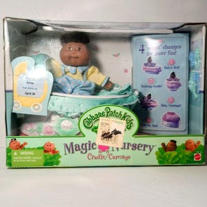 Cabbage Patch Kids 1998 Magic Nursery Cradle/Carriage Waylon Arvin African Ameri