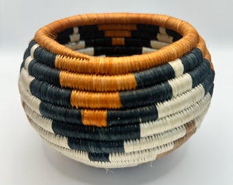 Handwoven African Sisal Trinket Basket