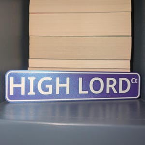 Bookish Street Signs for Bookshelf