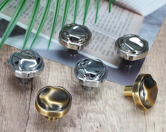Wavy Cabinet Knobs, Zinc Alloy Drawer Knob, Modern Irregular Dresser Pull, Decorative Cabinet Hardware