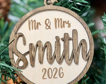Personalized Christmas Ornament,  Family Keepsake or Gift