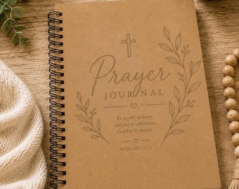 Romans 12:12 Christian Prayer Journal, , Bible Study Notebook, Devotional Gift