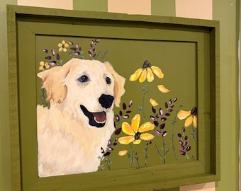 Hand-Painted Pet Portrait – Custom Pet Art