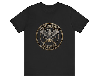Honorable Service Eagle T-Shirt | Veteran Tribute Patriotic Tee