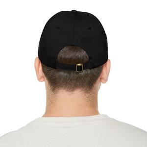 SABLE Black Structured Cap | Build Different Gold Crosshair Logo Hat image 7
