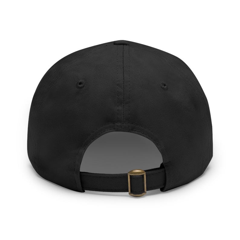 SABLE Black Structured Cap | Build Different Gold Crosshair Logo Hat image 3