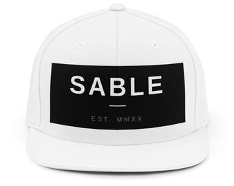 SABLE Logo Snapback Hat | Minimal Black Patch, EST. MMXX