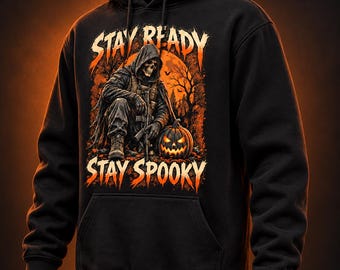 Stay Ready, Stay Spooky Pullover Hoodie