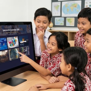 Plantilla HTML para cuestionario interactivo de aprendizaje / Cuestionario educativo de 6 materias / Matemáticas, Ciencias, Historia, Geografía, Inglés, Estudios Islámicos / Cuestionario web adaptable