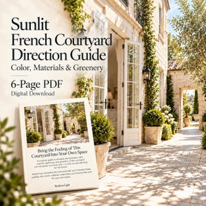 Exterior Color Palette and French Courtyard Design Guide: Colors, Materials and Greenery