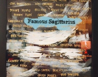 Sagitario famosos | Horóscopo | Muestra de arte | Celebridades | Decoración de pared | Colgante de pared