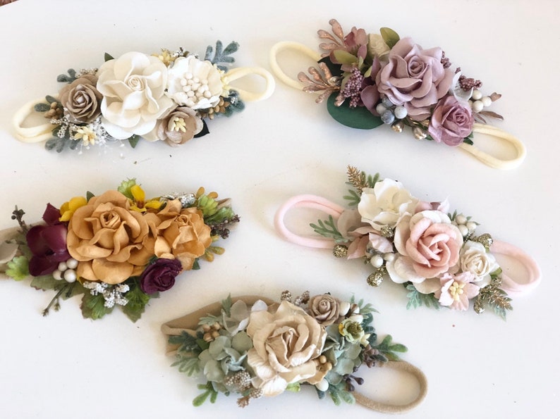 newborn floral headband