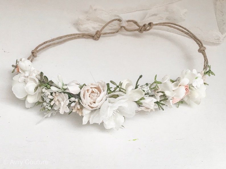 baptism flower crown