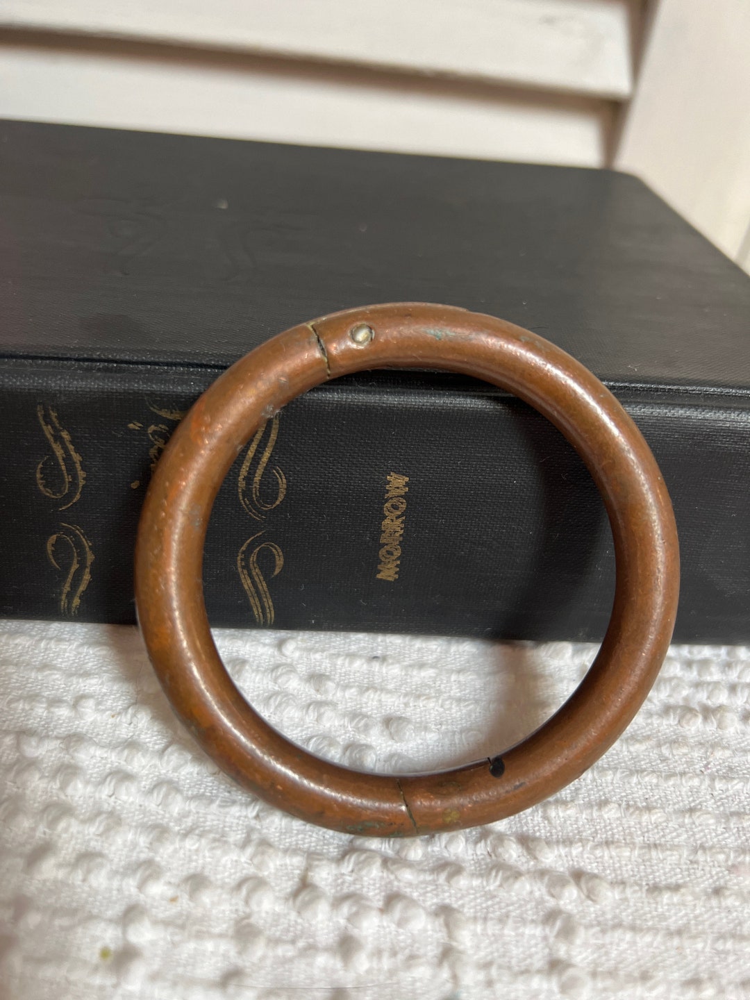 Vintage Brass Bull Nose Ring 3 Patina Etsy