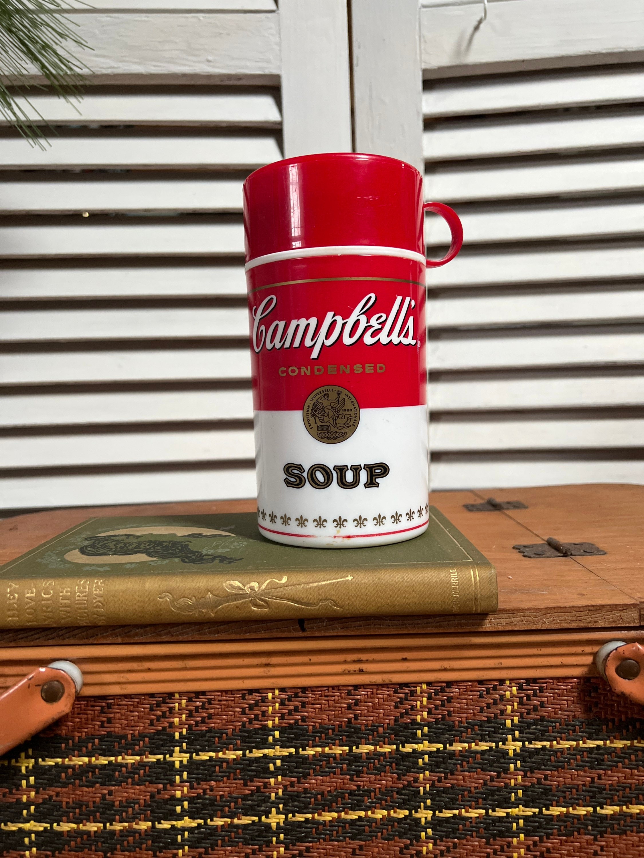 Campbell's Soup Thermos, Thermos Set, Red and White, Food Carrier