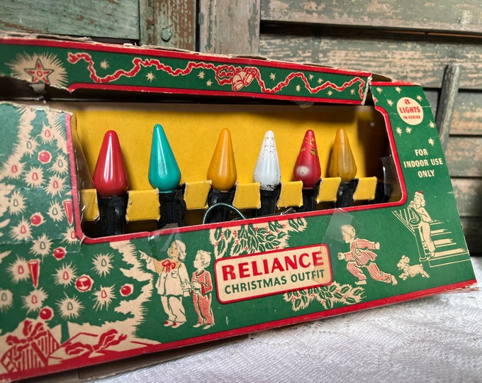 Vintage Reliance Electric Christmas Lights Etsy
