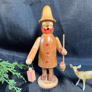 Vintage Räuchermann German incense smoker Wooden
