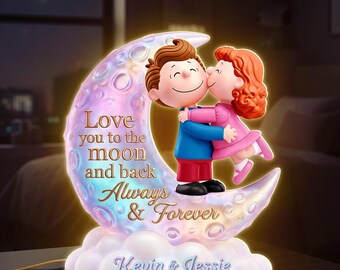 Personalized Couple Acrylic Light Box, Custom Couple Lamp, Romantic Anniversary Gift for Husband Wife, Engaged Couple Night Light