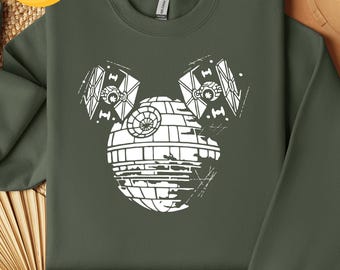 Star Wars Death Star Shirt, Mickey Death Star Shirt, Star Wars Shirt, Star Wars Vintage shirt, Star Wars Gift, Disney Man Shirt, Mickey Ears