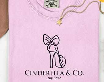 Comfort Colors® Cinderella & Co Disney, Funny Cute Trend, Matching Set, Unisex T-shirt Hoodie, Kids Tee Baby Romper Disneyland Shirt