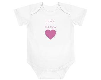 Little Blessing hjärta Babybody | Babybody, rosa hjärta