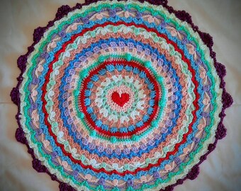 Crocheted Love Mandala