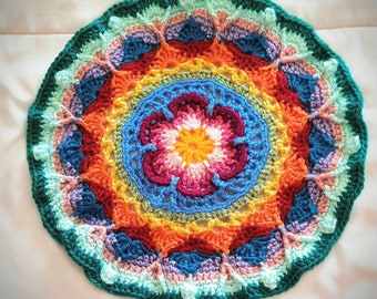 Colorful Crocheted Doiley