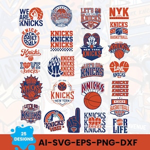 Knicks SVG-bundel, Cricut Cut-bestand, sportliefhebber PNG, basketbal clipart voor T-shirt | Direct downloaden