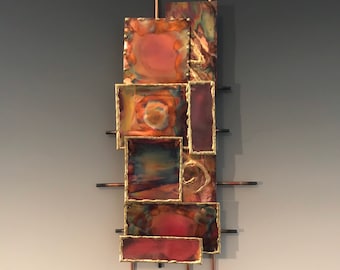 Abstract Modern Splash Copper Hanging Mobile New Gift