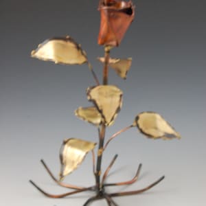 COPPER FLOWER,Home Decor, Table Art, Metal Art, Metal Sculpture,Trending Art, Table Sculpture, Metal Flowers, Art, Art Decor,Gift for her