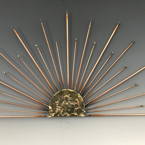 Abstract Metal Wall Art, Metal SUNBURST, Metal Sun, Abstract Art, Wall Art, Copper Art, Metal Wall Art, Wall Decor, Home Decor, Art Decor,