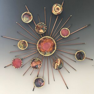 Large Wall Art, Metal Wall Art, Metal Sculpture, Sunburst, Starburst,Large Wall Decor, Large Metal Wall Decor, Copper Art, Popular Now,