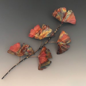 Gingko leaf sculpture, gingko, tree sculpture, wall art,wall decor, metal sculpture, metal wall art, metal wall decor, home decor,metal sign