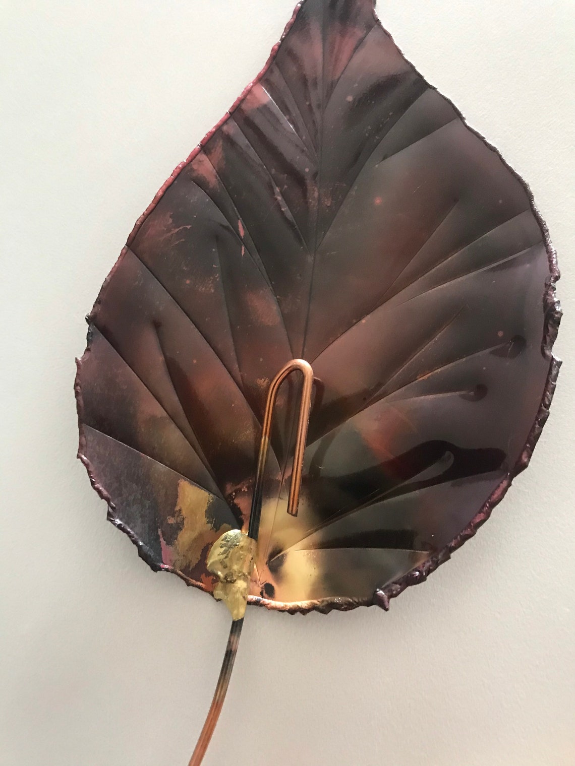 COPPER ASPEN Leafwall Decormetal Sculpturemetal Art wall Etsy