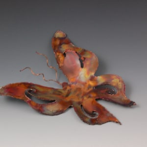 METAL BUTTERFLY: COPPER, Metal Sculpture,Wall Art, Metal Art,Home Decor,Metal Hanging Butterfly,Butterfly Art,Butterfly Wall Decor