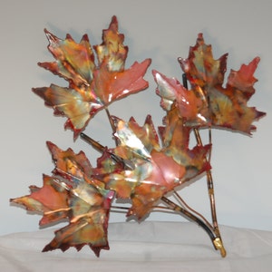 Copper MAPLE LEAF, Maple Leaves, Copper Art, Metal Wall Art,Wall Decor, Metal Wall Decor, Wall Decor,Metal Leaf,Metal Sculpture,Tree Art