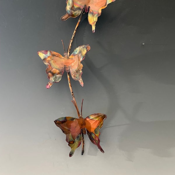 COPPER METAL BUTTERFLY Metal Wall Art,Wall Art| Metal Art|Hime Decor|Metal Butterfly Art,home decor,butterfly art,insect art,wall art,copper