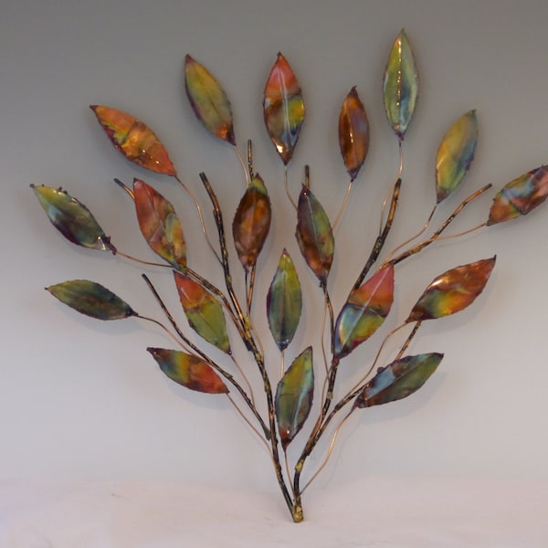 COPPER BRANCH SCULPTURE:Metal Sculpture, Home Decor, Wall Art, Handcrafted,  metal sculpture. A beautiful Copper Sculpture, Metal Art