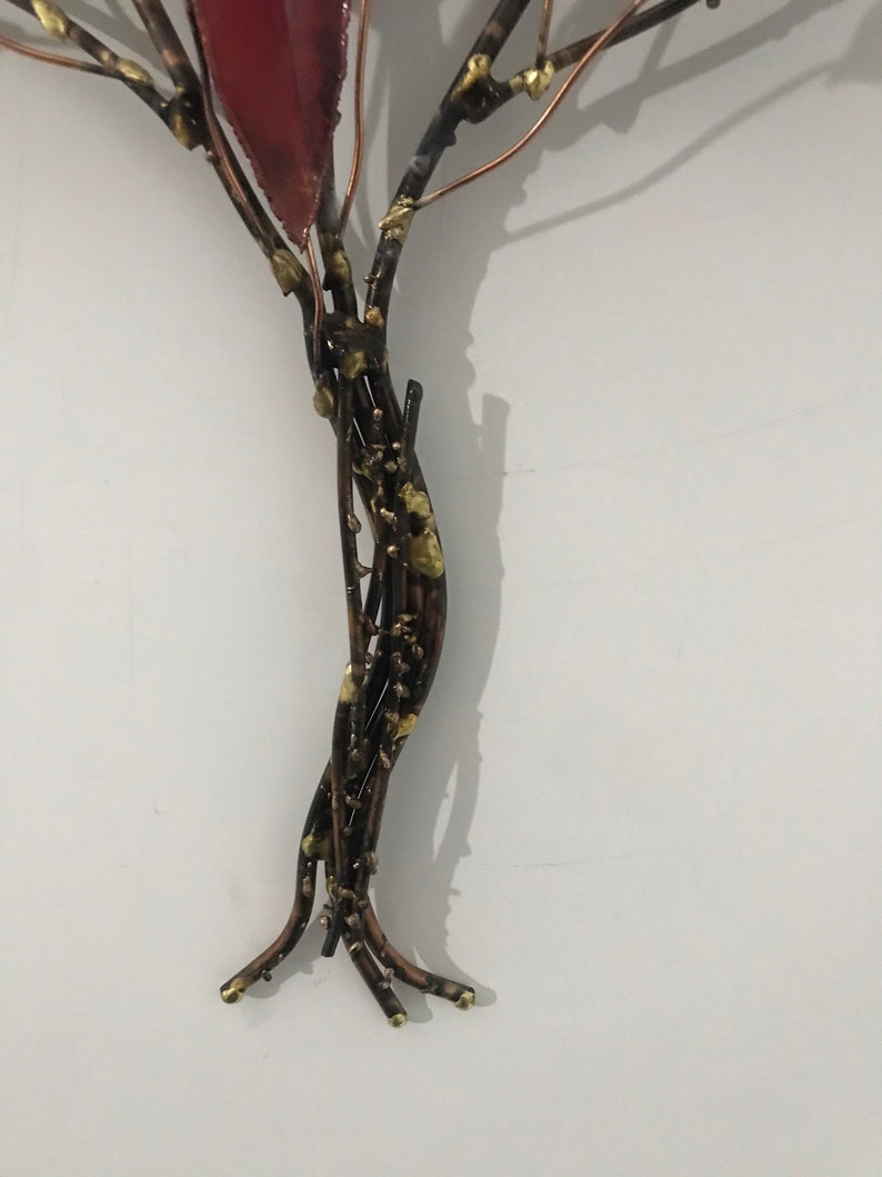 COPPER METAL TREE Metal Art Metal Wall Art Metal Wall Etsy