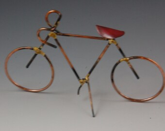 BICYCLE ART, Bike Art, Cyclist, Gift, Bike Racing, Racing Bike, Copper,Steel,Bikes, Metal Sculpture,Home Decor,Collectables, Bike Sculpture