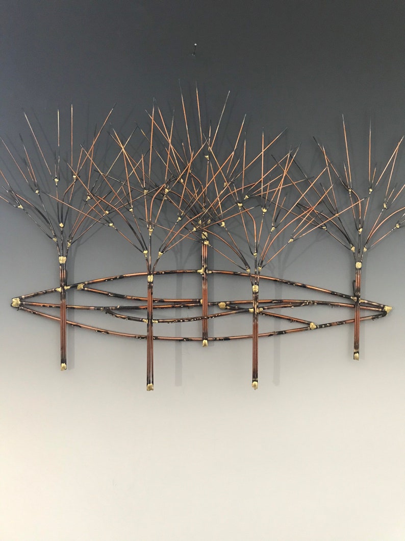 Metal Wall Art, Wall Decor, Metal Art, Metal Sculpture, Home Decor, Metal Sculpture Wall Art, Wall Art, Wall Art Decor, Trees, Metal Trees image 1