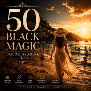 Cinematic LUTs Master Edition | 50 Black Magic Video Presets