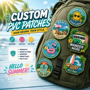 Custom 3D PVC Patches • Your Logo, Any Design, Hook & Loop Backing