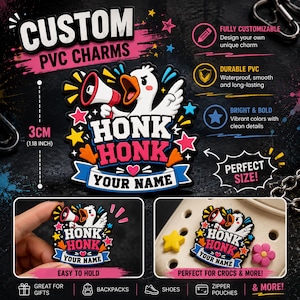 Custom PVC Shoe Charms: Personalized Name, Logo Backpack Accessories (Waterproof)