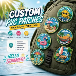 Custom 3D PVC Patches • Your Logo, Any Design, Hook & Loop Backing