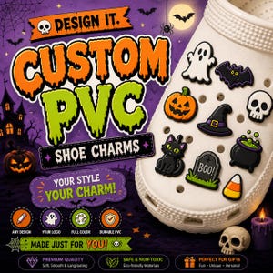 Custom PVC Shoe Charms, Personalized Clog Accessories, Any Design Logo Pins